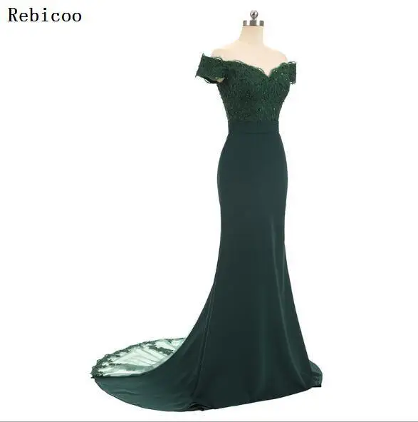 Зеленый Длинные Макси платья Robe De Soiree бордовые вечерние платья для выпускного вечера настоящая Русалка Вечерние платья Длинные vestido de festa - Цвет: Зеленый