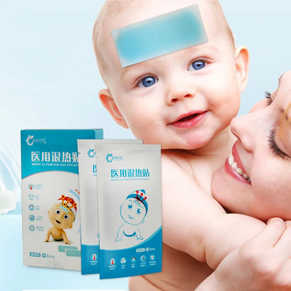 

10PCS Children's Antipyretic Paste Summer Ice-Cold Stickers For Physical Cooling Baby Forehead Stickers Hydrogel Ice Sticker