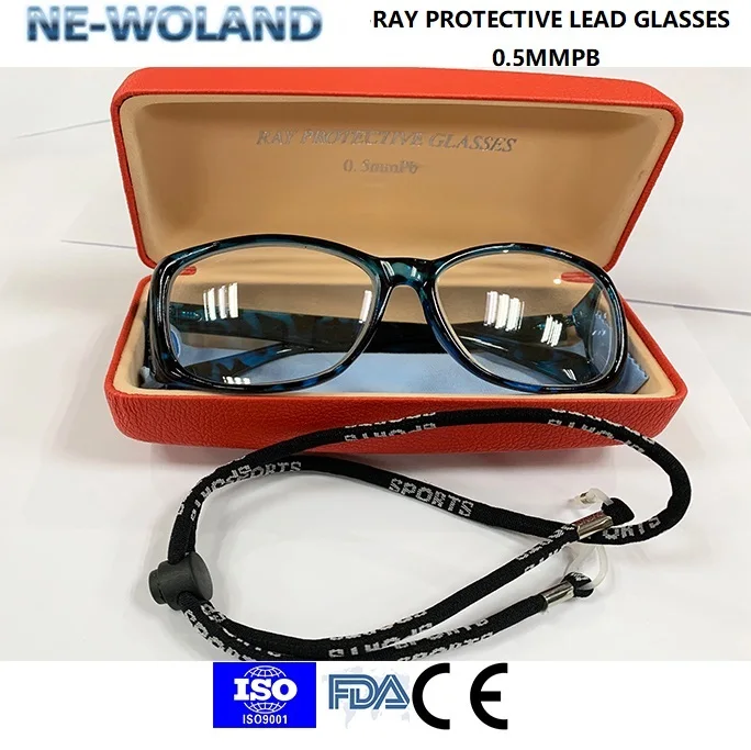 High end ionizing radiation protective  lead glasses Front and side comprehensive protection 0.5MMPB X-RAY/GAMMA Ray protection.