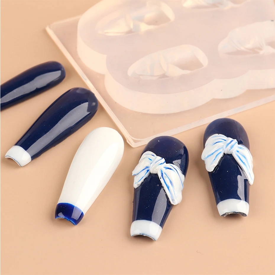 1 шт Nail Art 3D шаблон для вырезания УФ-строитель поли-гель Бабочка платье-пачка с