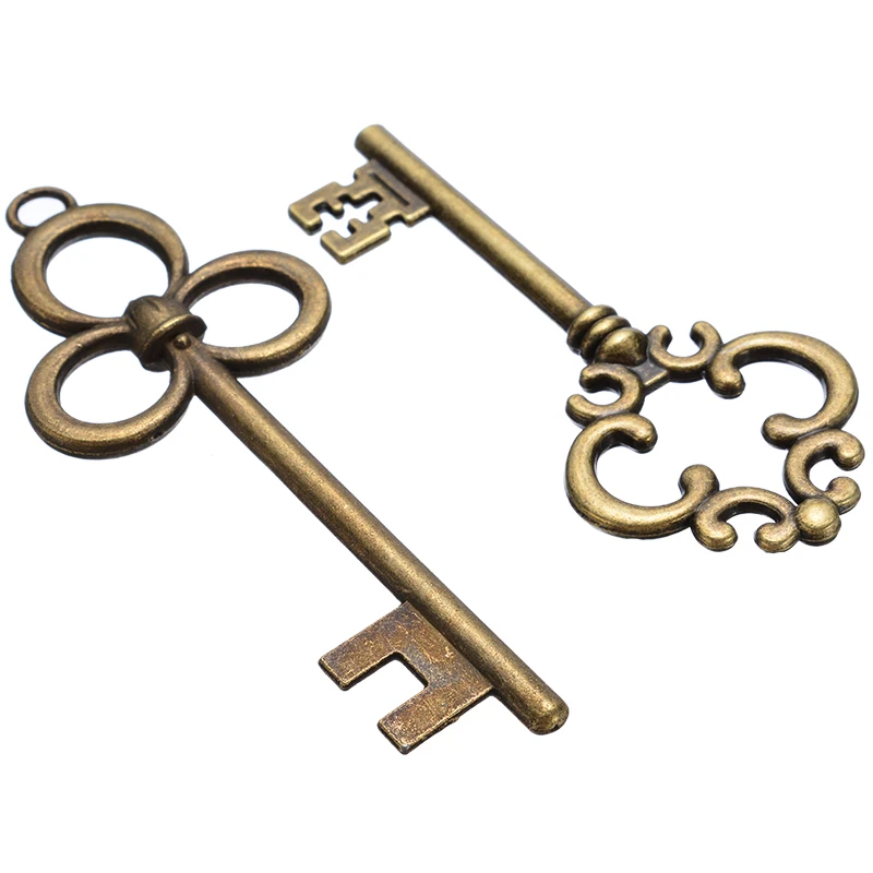 8 шт. подвески в форме ключа для изготовления ювелирных изделий|Статуэтки и