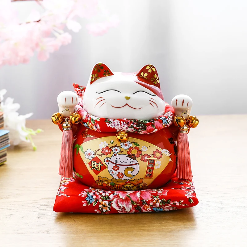 

Lucky Cat Save Money Box Safe Ceramic Piggy Bank Kid Cute Piggy Bank Counter Tirelire Enfant Huchas Saving Box Moneybox AD50PB