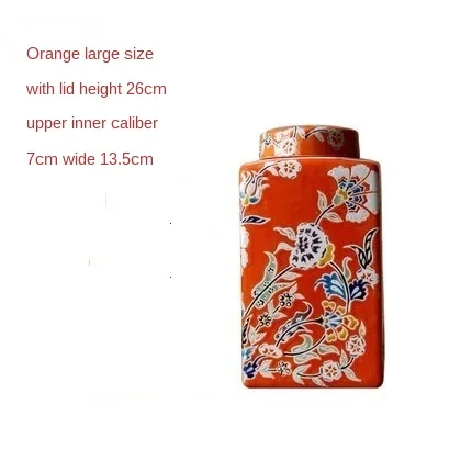 

European-Style Retro Vintage Hand-Painted Ceramic Square Pot Table-Top Decoration Storage Jar Pottery Bottle Country Home