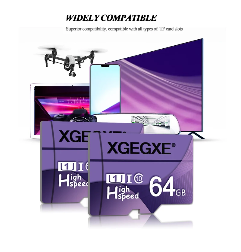 XGEGXE карта памяти 64 Гб высокоскоростная T флеш-карта 32 ГБ 16 ГБ 8 ГБ класс 10 U1 UHS-I TF карта для телефона камеры ПК