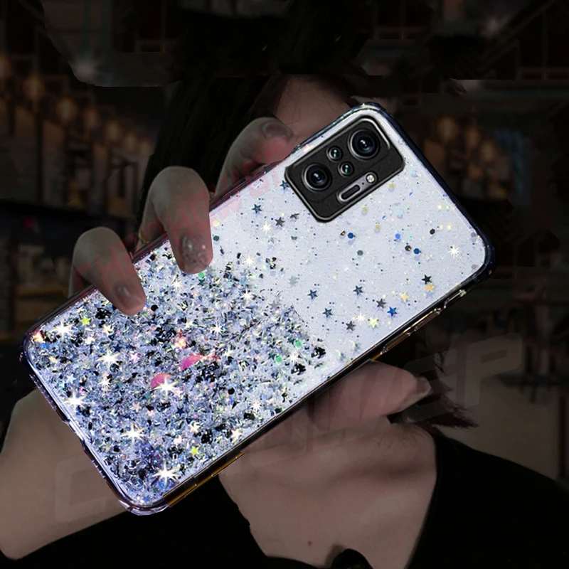 Чехол карамельных цветов с блестками для Xiaomi Redmi Note 10 10S 9T 9S 9 8T 7 8 Pro 9A 9AT 9C 8A M3 X3 NFC X2 F3
