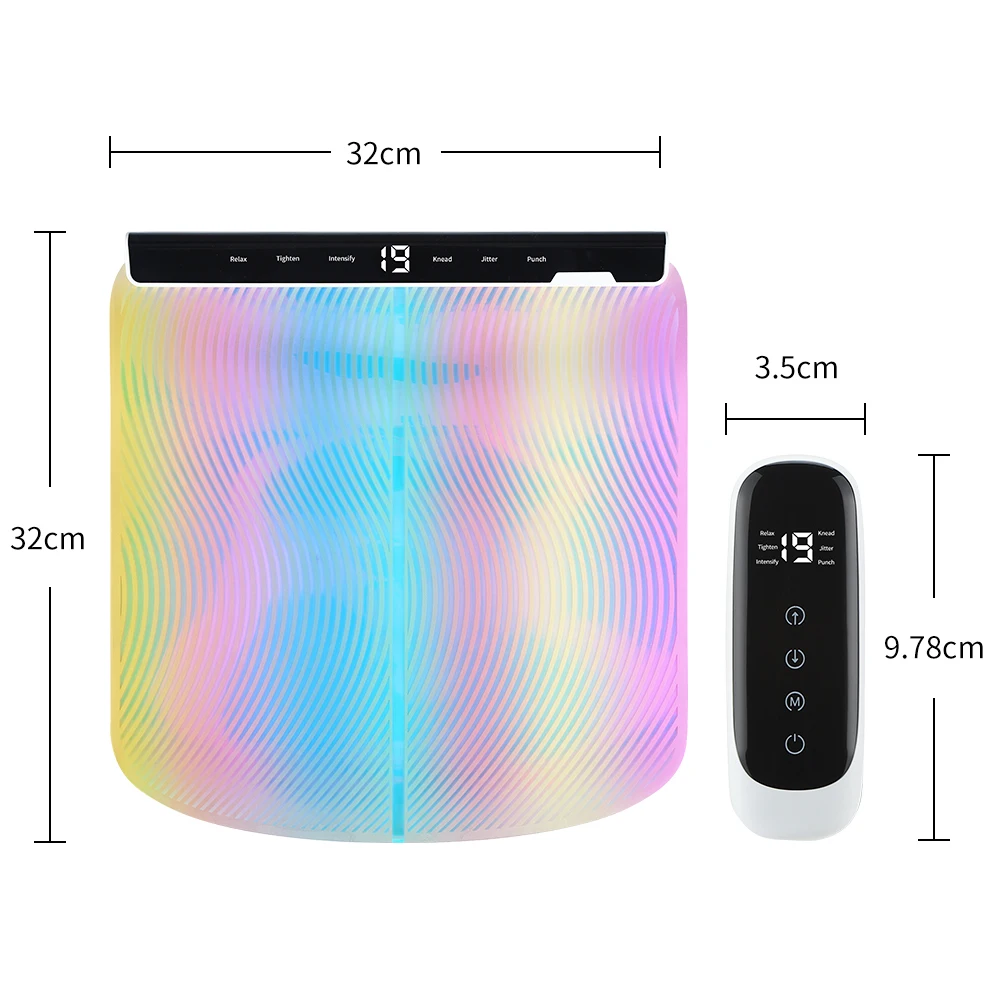 

EMS Intelligent Foot Massager Pad Acupoint Muscle Stimulation Remote Control Colorful Mat Blood Circulation Relieve Pain Charge