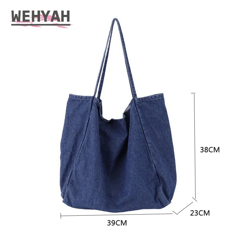 Женская джинсовая сумка на плечо Wahyah повседневная ковбойская большие размеры ZY046