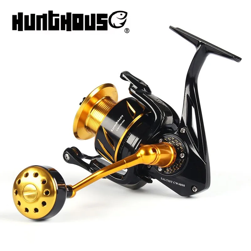 Hunthouse Рыболовная катушка для соленой воды спиннинговая полная металлическая