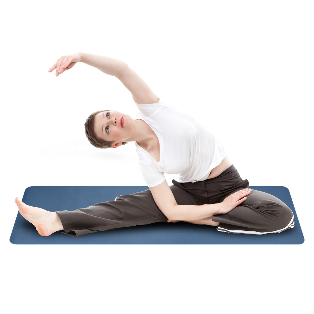 

6mm Thick TPE Non-Slip Yoga Mat/Gym Mat (183x61x0.6cm) Deep Blue