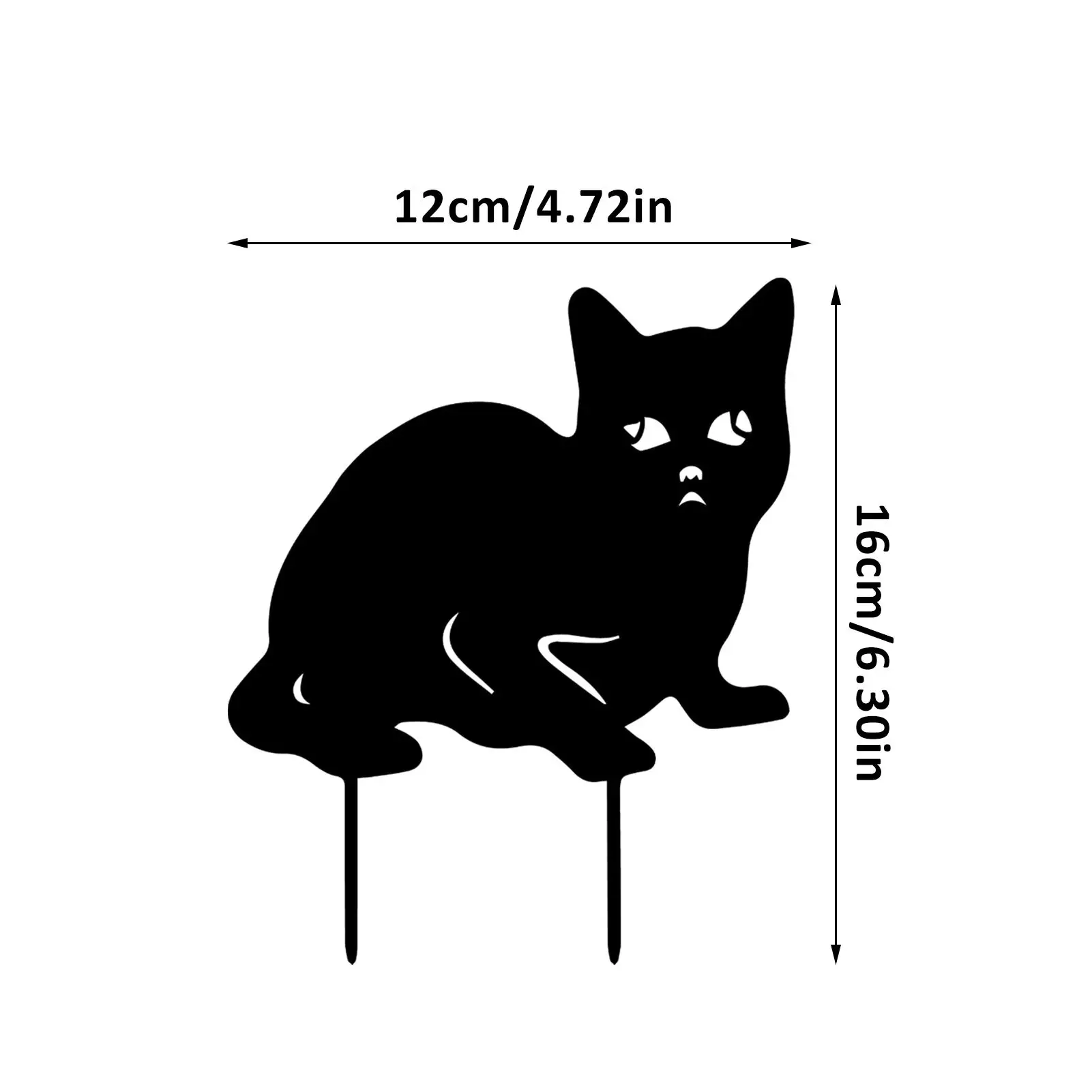 

Acrylic Cat Yard Art For Garden Backyard Lawn Waterproof Weatherproof Bird Repellent Yard Decor Cat Easter Garden Decoration