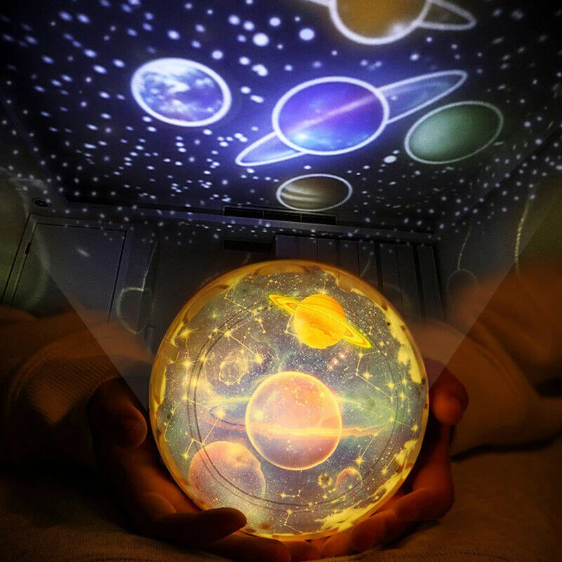 

Star Rotating Night Light Sky Magic Star Moon Planet Projector Light Universe Universe Baby Parenting Light Birthday Gift