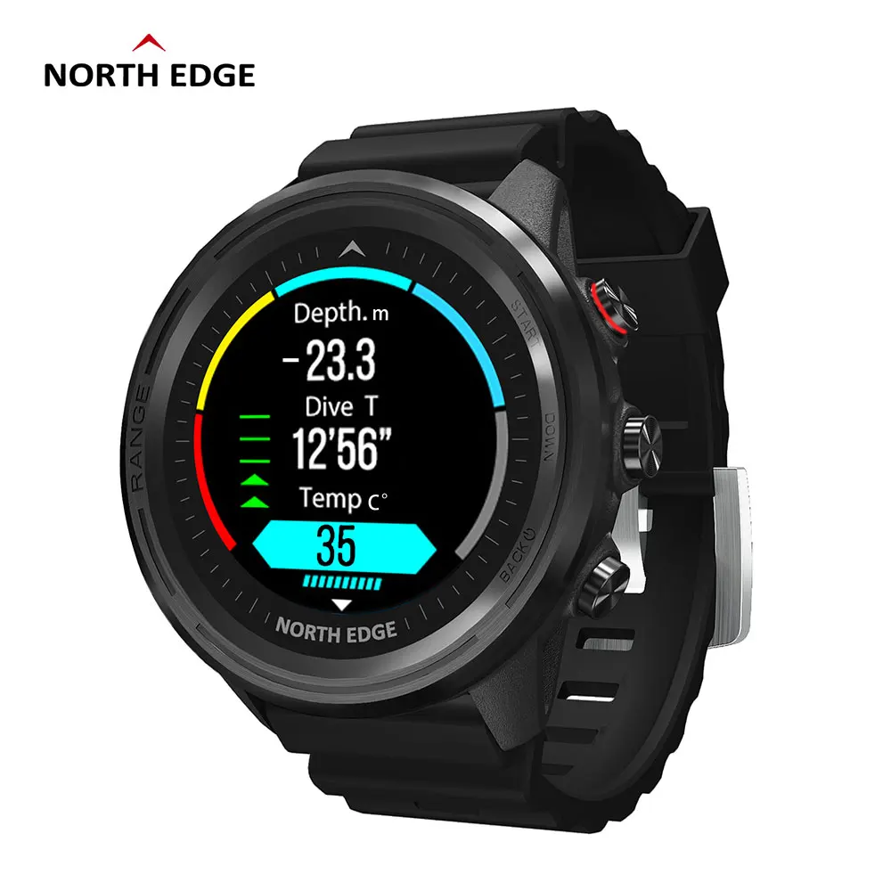 

NORTH EDGE Men’s GPS Smart Watch Smartwatch Men Altitude Barometer Compass Waterproof Dive 50M Full Touch Fitness Outdoor Watch