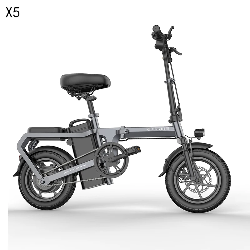 Горячая X5 Электрический велосипед 14 дюймов мини электрический 48V20A город ebike 350 Вт
