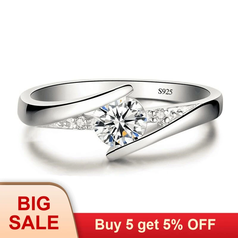 Роскошный женский комплект колец с кристаллами и большой королевой модные