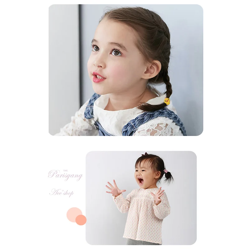 20 шт./компл. девушек разноцветные Мультяшные животные резинкой рот резинка для