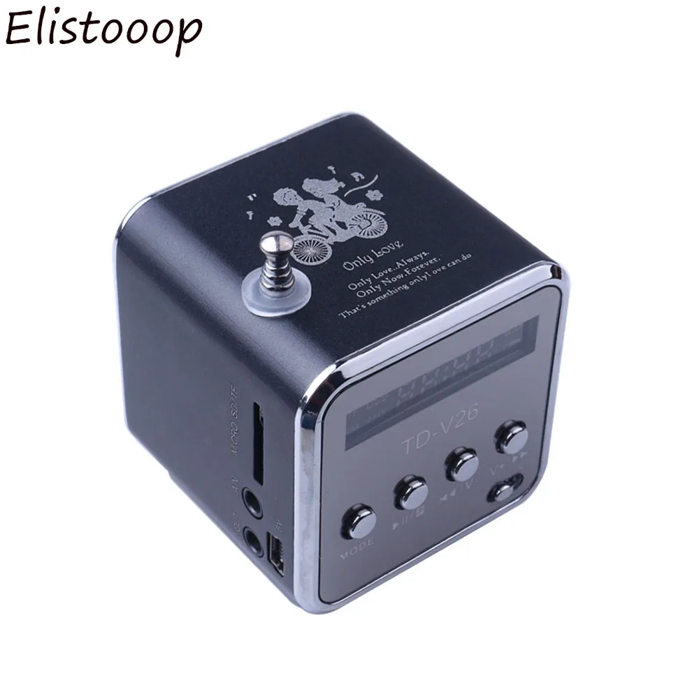 Цифровой портативный мини-радиоприемник Fm-радио с поддержкой SD/TF-карт для