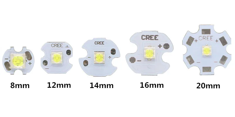 Светодиодный CREE XML2 XM-L2 T6 высокомощный светодиодный излучатель чип лампа белая печатная плата на 8 мм 12 мм 14 мм 16 мм 20 мм светодиодный светильник белая медная печатная плата