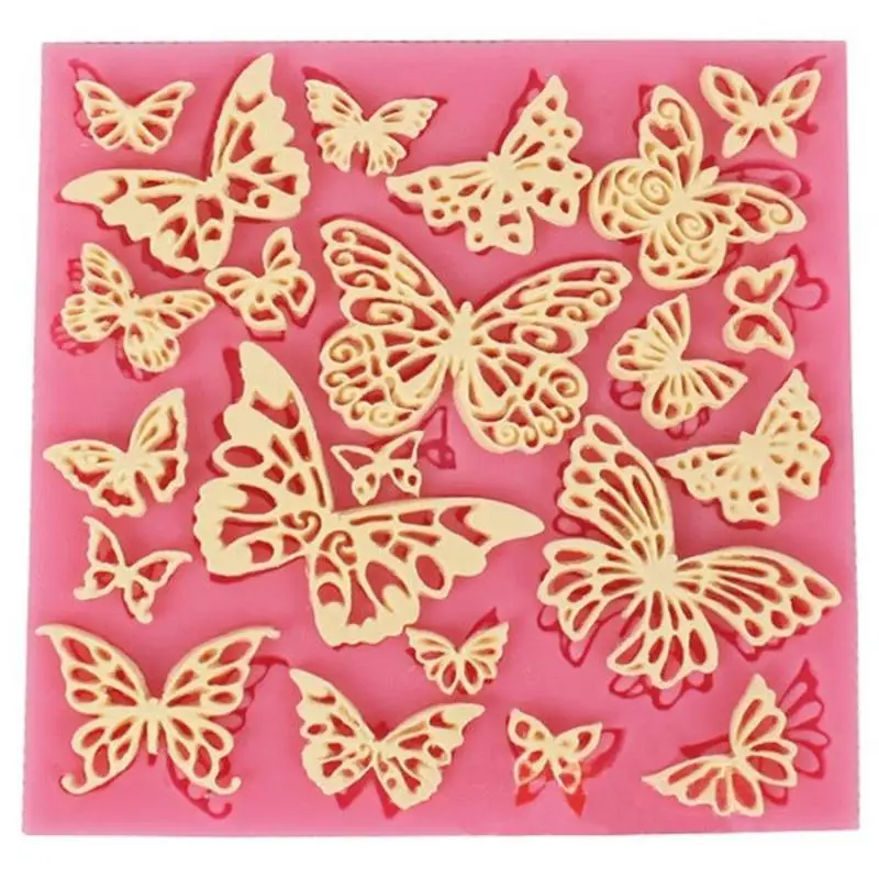 

1pcs Silicone Butterfly Lace Fondant Cake Mold Sugarcraft Chocolate Mould Decoration