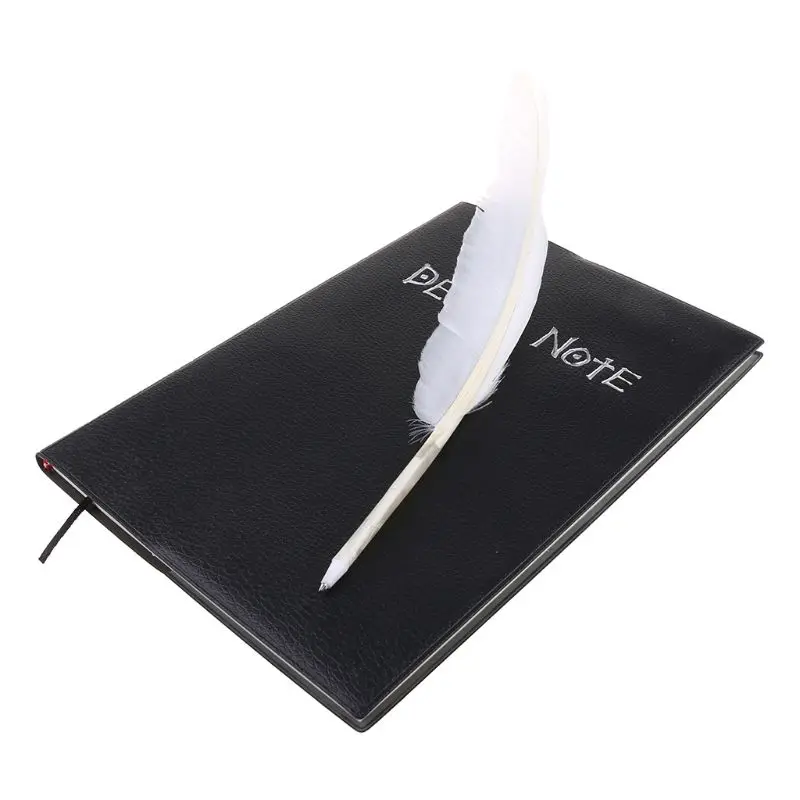 Death Note Cosplay Notebook & Feather Pen Book Animation Art Writing Journal images - 6