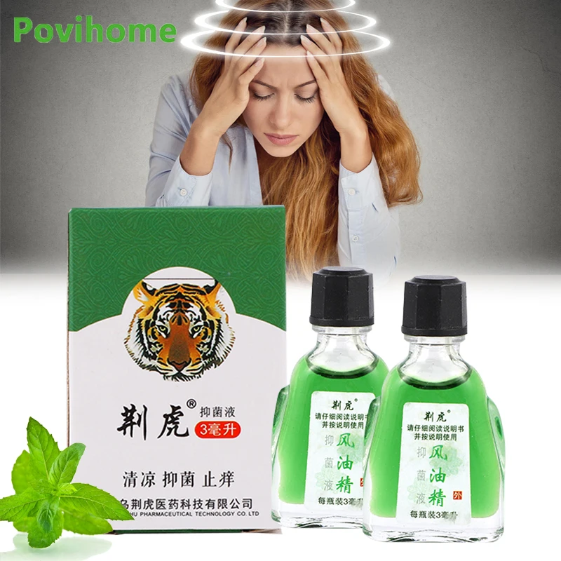 

1Pcs 3ml Tiger Balm Cooling Oil Summer Refreshing Relieve Colds Headaches Dizziness Cream Mosquito Bites Anti Itching Plaster