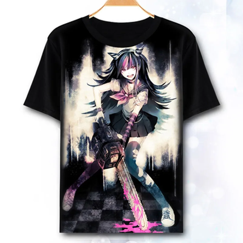 

Danganronpa T-shirt Anime Naegi Makoto Kirigiri Kyouko Cosplay T shirt Fashion Men Tops Tees