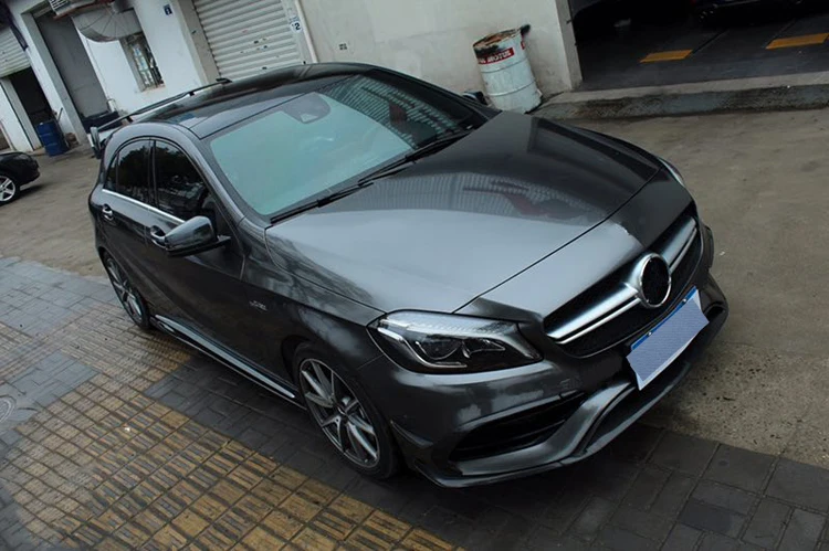 Для Mercedes Benz W176 A45 Тюнинг машины из углеродного волокна задний спойлер сторона губы юбка бампер диффузор сплиттер