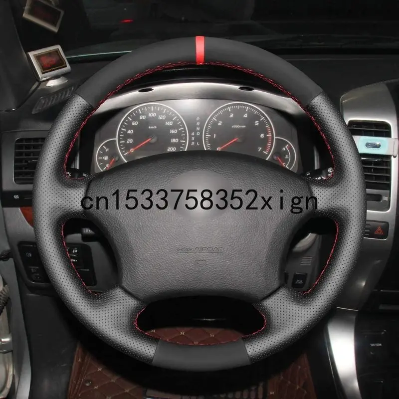 

DIY Car Leather steering wheel covers For Toyota Tacoma 4Runner Sienna Sequoia For Toyota Highlander Camry2003-2011 wheel cover