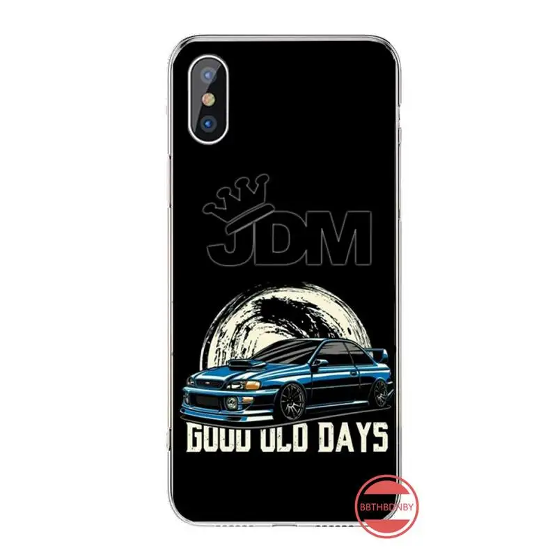 

JDM cartoon Racing car pattern luxury Phone Case coque For iphone 12 5 5s 5c se 6 6s 7 8 plus x xs xr 11 pro max