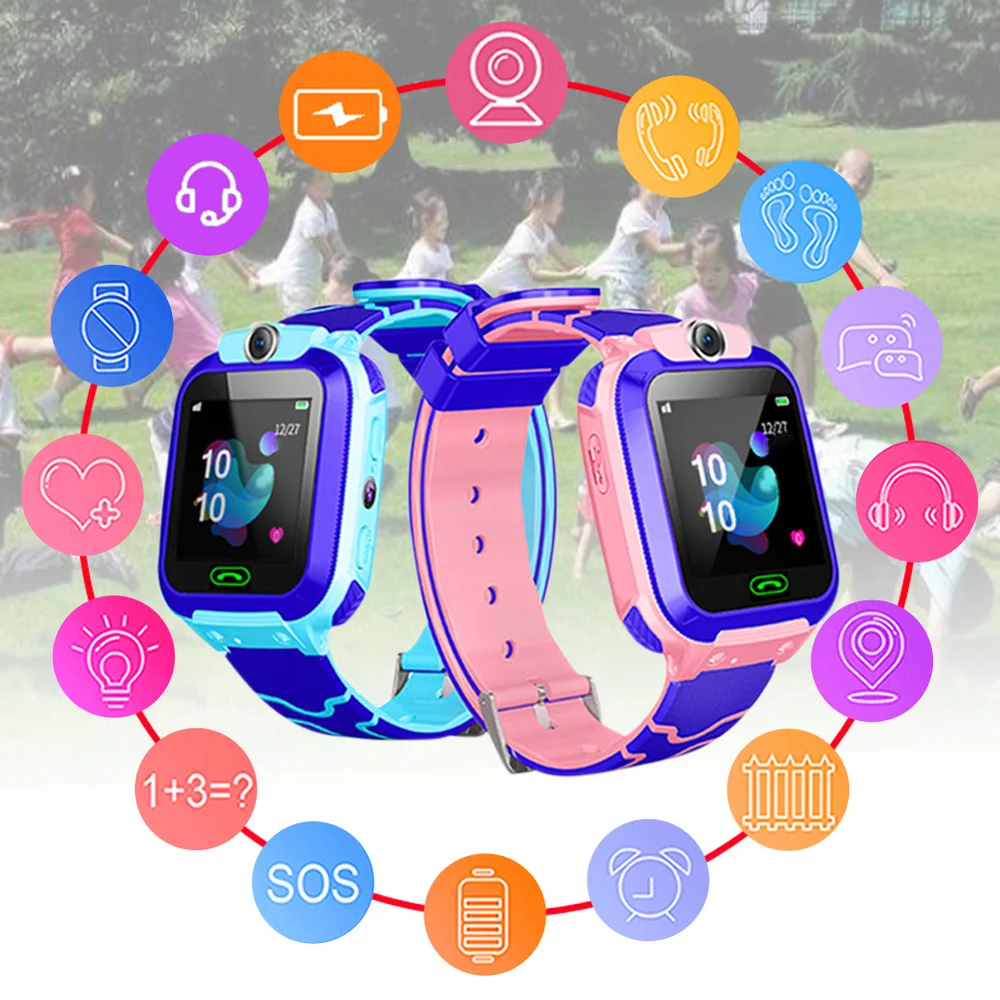 Детские Смарт часы водонепроницаемые с sim картой циферблатом SOS камера для детей