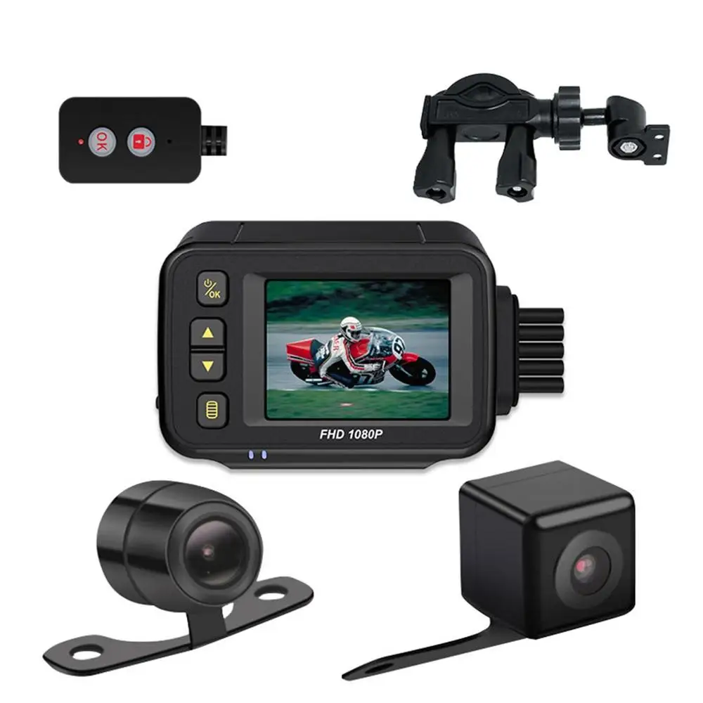 

MT30A 2 Inch IP67 Waterproof Motorcycle Dash Camera Bicycle Motorbike Black Box Dashcam Recorder W / Parking Monitoring