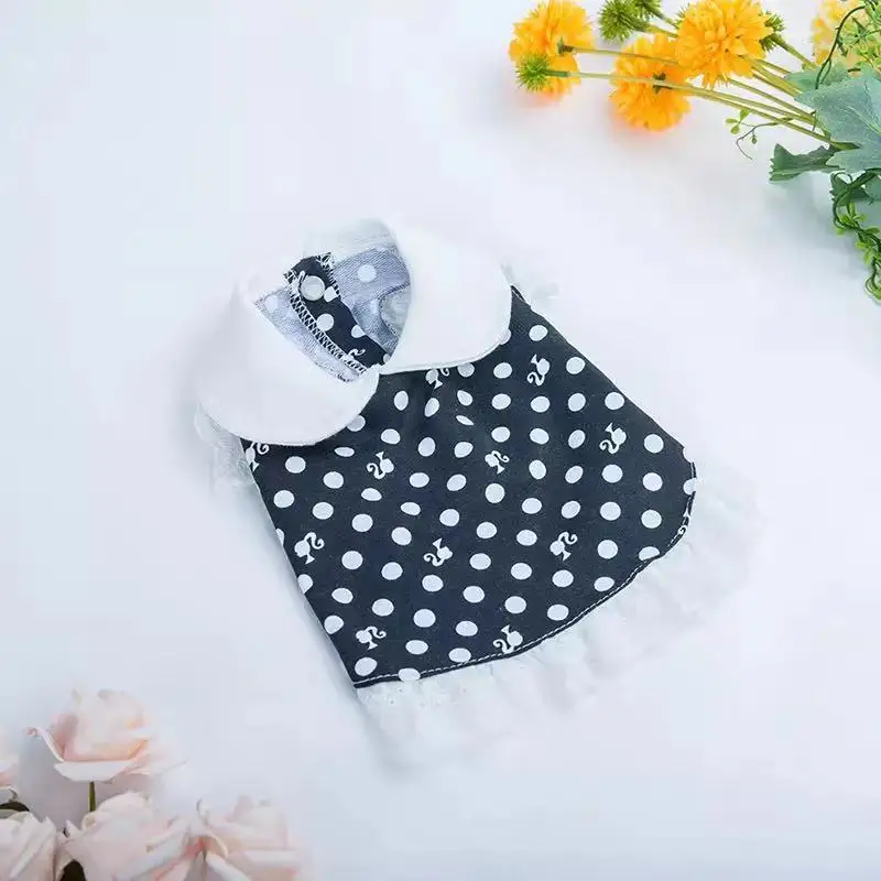 

New Puppy Dog Dress In Spring and Summer 2021 Cute Baby Collar Cat Princess Skirt Teddy Chenery Pet Lace Lace Skirt