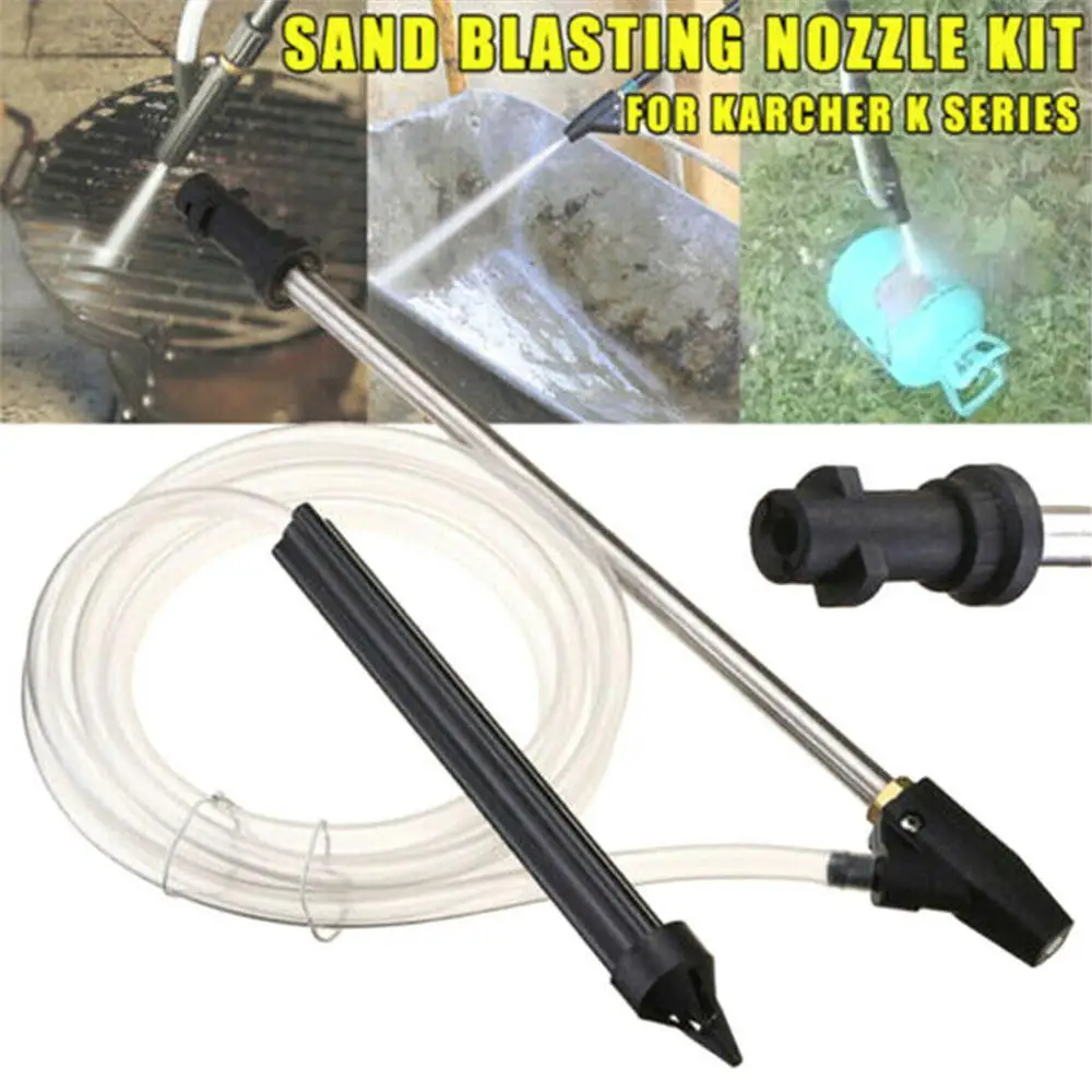 Spray washing gun Sand Blaster Wet Blasting Washer Sandblasting Device Kit High Pressure Tool @A | Инструменты