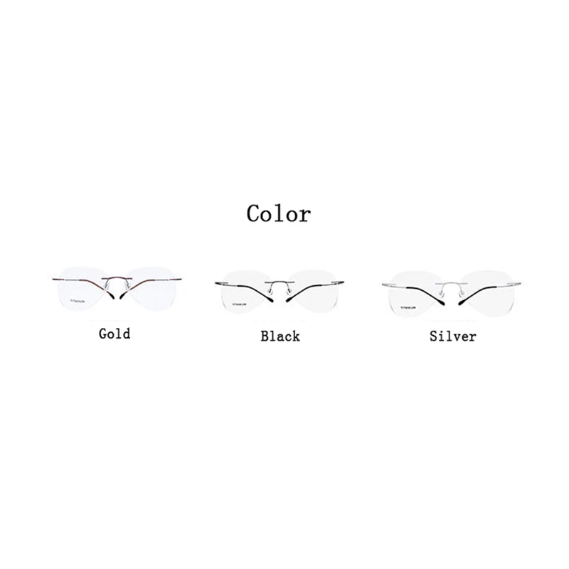 Оправа для очков Пилот без оправы мужчин и женщин аксессуар в оправе из