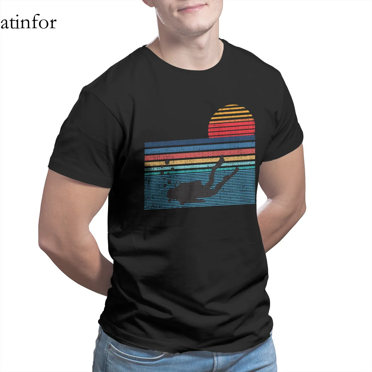 

Vintage Retro Diving Gifts Diver T-Shirt Games Vintage Short Sleeve Tops 4XL 5XL 6XL T-shirt 27397