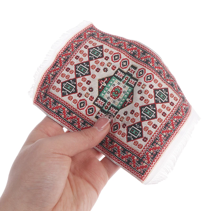 Миниатюрный Кукольный домик 1:12 турецкий ковер напольный декор для кукольного