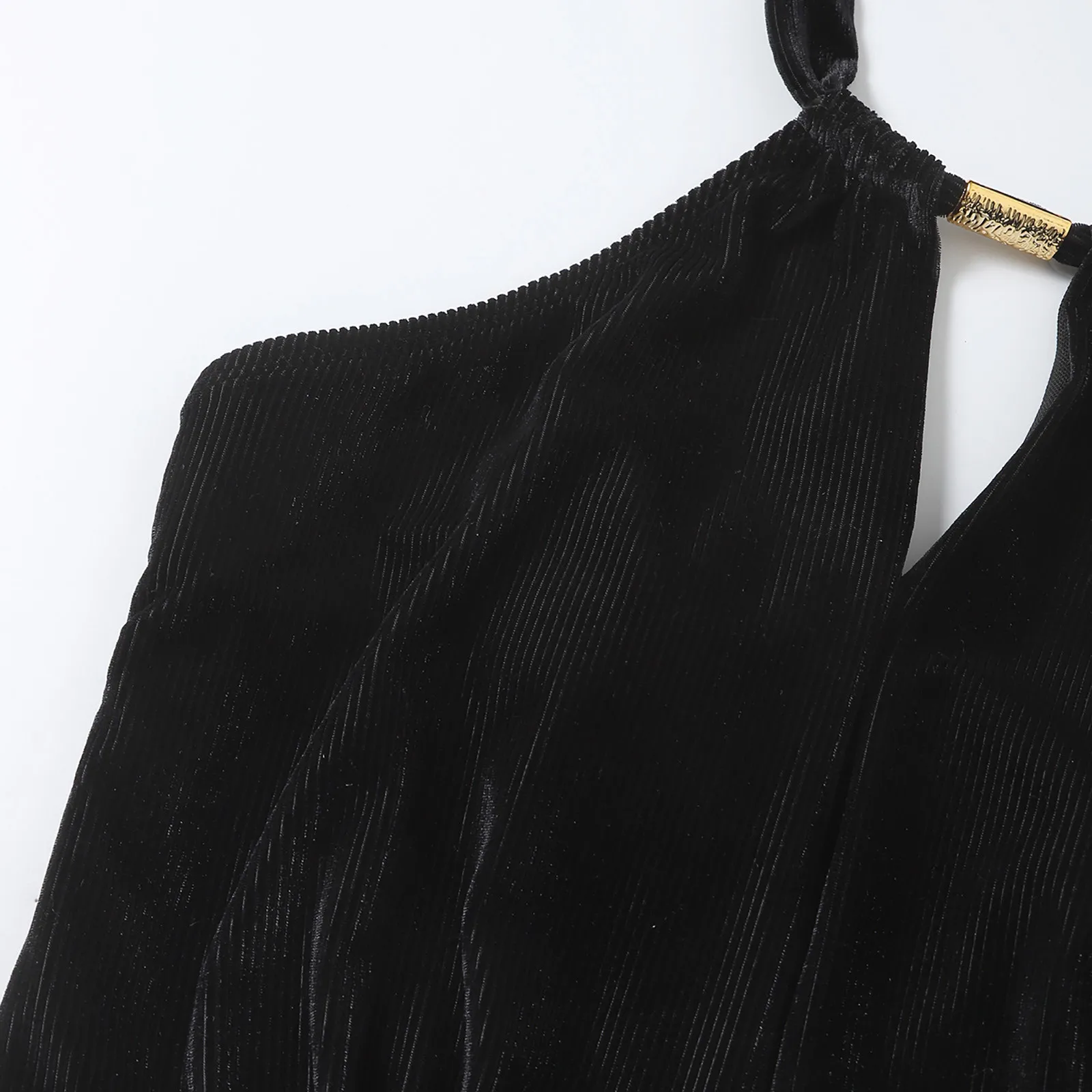 Женский бархатный купальник-бикини SAGACE с металлической пряжкой и открытой