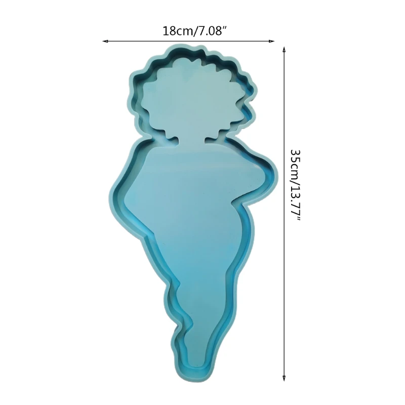 

Beauty Shape Tray Epoxy Resin Mold Fruit Plate Silicone Mould DIY Crafts Decorations Casting Tools