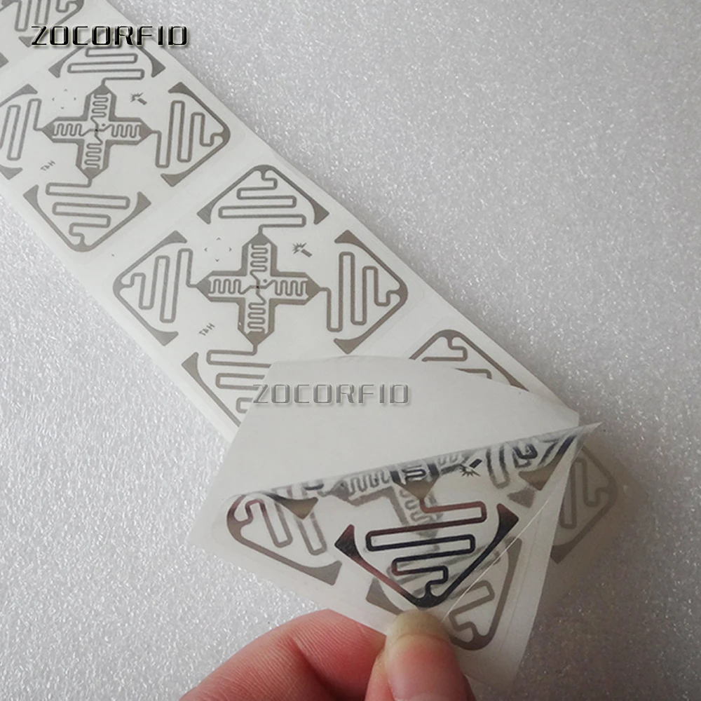 100 шт./лот длинный диапазон RFID UHF тег наклейка влажная инкрустация 860 960 МГц Alien H3 EPC