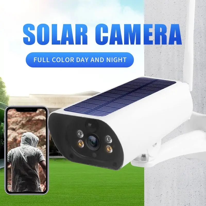2MP HD перезаряжаемая Солнечная энергия 4g безпроводные камеры безопасности 1080P P2P
