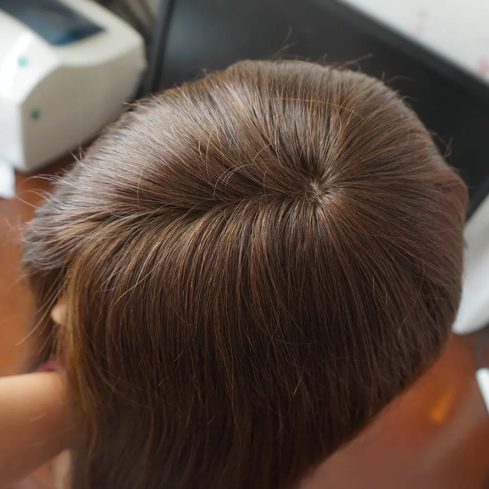 Hstonir шелковая сеточка Топпер европейские волосы remy блонд закрытие парик украшение волос сетевой верхний кусок TP27