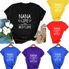 Женская футболка с надписью бабушка, Грэмми, миди, няня, Нана