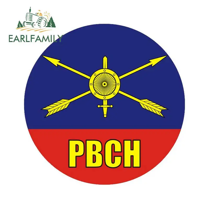 EARLFAMILY 13 см x 13 см для VoenPro PBCH автомобильные наклейки, наклейки для автомобиля, мотоцикла, светоотражающие круглые наклейки для стайлинга автомобиля, виниловая графика