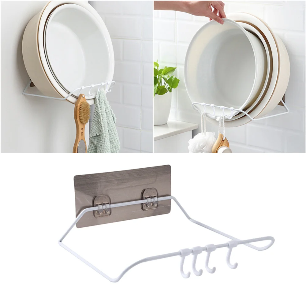 1 шт. простота настенная полка для мисок Многофункциональный подвесной стеллаж