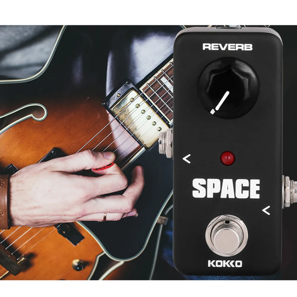

Mini SPACE Reverb Guitar Effect Pedal True Bypass Guitar Effects Pedal Stompbox Guitar Parts Accessories (Black)