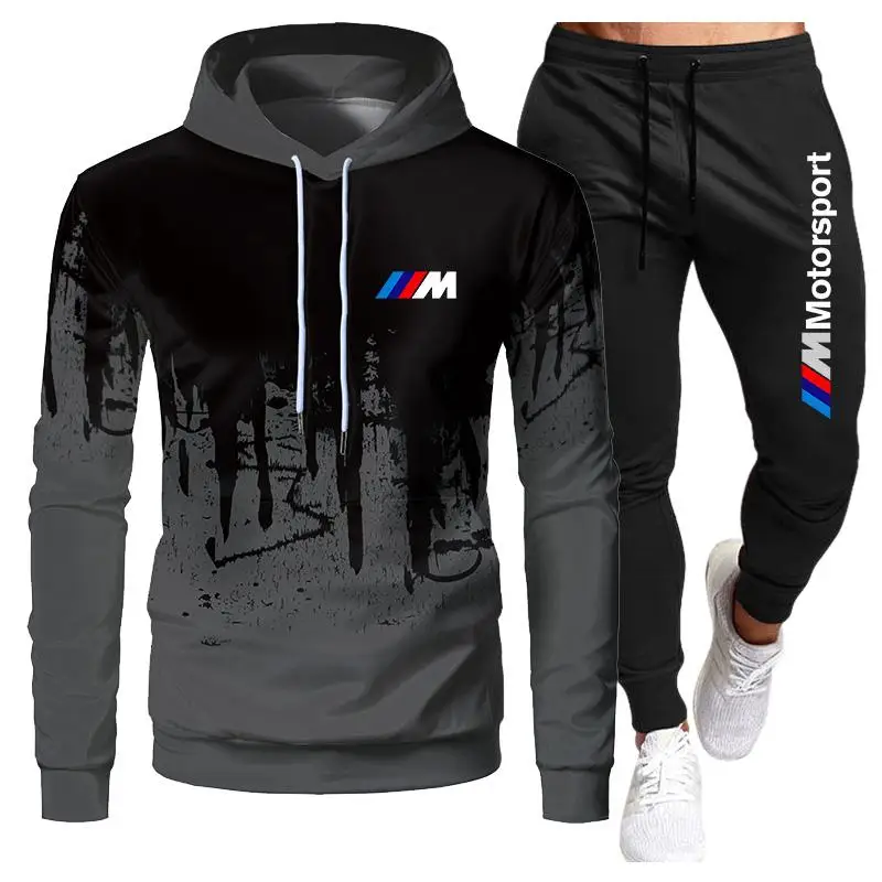 

2021 Nuova Primavera Abbigliamento Uomo Trui Felpe Con Cappuccio Pantaloni Tuta Ropa Hombre Plus Tuta Casual Uomo 2 Pezzi S 2 be