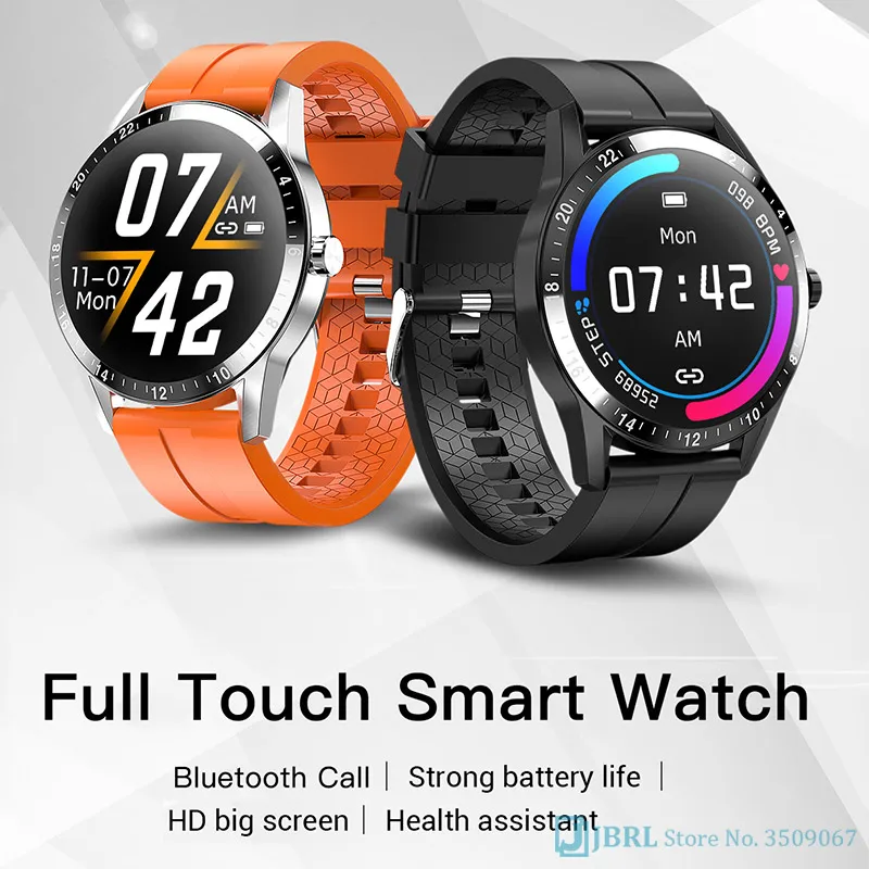 Умные часы для мужчин и женщин с сенсорным экраном поддержка Bluetooth звонки
