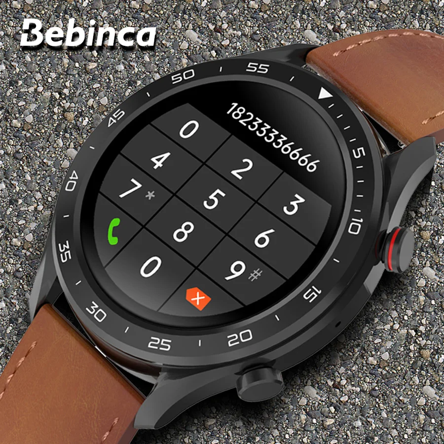 

Смарт-часы Bebinca мужские с Bluetooth 5,1 и сенсорным экраном