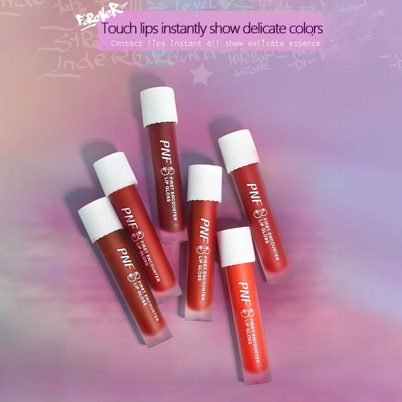 Матовая бархатная Помада для губ с маленьким сосудом крови водостойкая