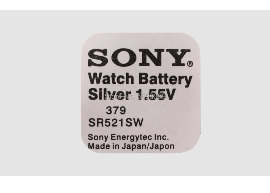 30 шт./лот новинка SONY Длительное Действие 379 SR521SW D379 SR63 V379 AG0 часы батарея кнопка