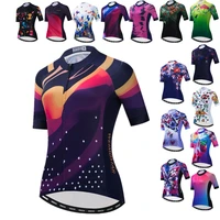 breathable womens cycling jersey 2022 pro team anti uv mountain bike clothing road racing sport bicycle shirts cycle wear ropa